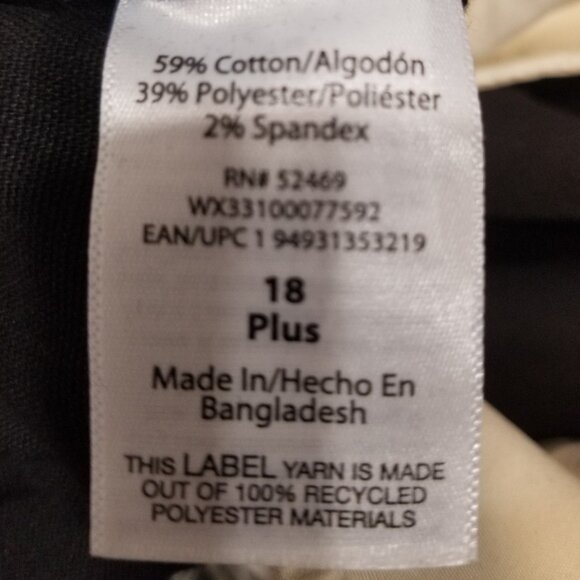 Girls' Wonder Nation School Uniform Pants, Size 18 Plus, NWT - Picture 9 of 12